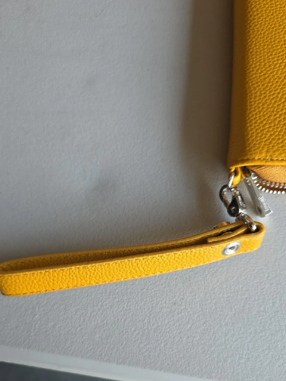 Thirty-one Mustard Yellow Leather Wristlet Wallet - Women Bags